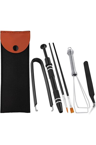 Tazweeq مجموعة تنظيف وسحب أغطية المفاتيح الميكانيكية (أسود)