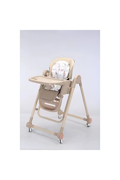 Flippy Παιδική Καρέκλα Τραπεζιού, Ρυθμιζόμενη Ζώνη Ασφαλείας Ύψους, Ρυθμιζόμενη Πλάτη από 6 Μηνών, Μπεζ