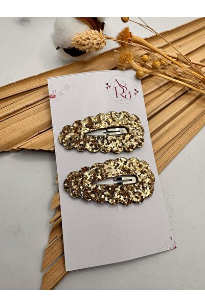 AsRa Accessories Yeni yıl yılbaşı Çıtçıtlı Glitter Toka 6 cm