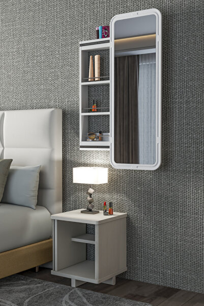 Platinreyon ÇOK AMAÇLI AYNALI TAKI DOLABI MDF KAPAK