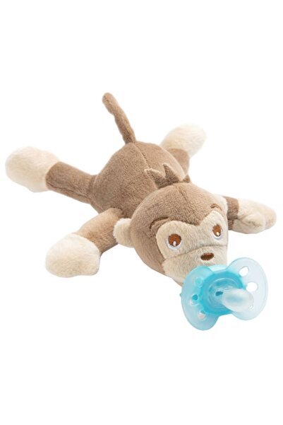 Philips Avent Plush toy with ultra soft pacifier SCF348/12, 0 months+, orthodontic, BPA-free, monkey toy