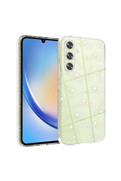 Stef's Cat Carcasă pentru Samsung Galaxy A34 A346, SparkleSkin, Transparentă