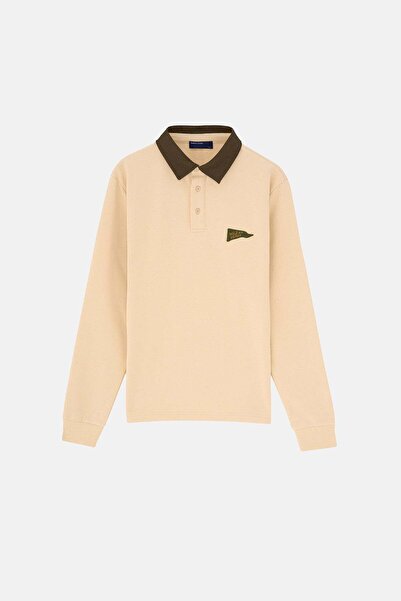 WWF Market Світшот Wild at Heart Soft Touch Polo Yaka - Екру