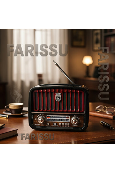 farissu ProKAMA BK-370 Nostaljik Tasarım Güneş Enerjili (Solar) AM/FM/SW 3 Ba...