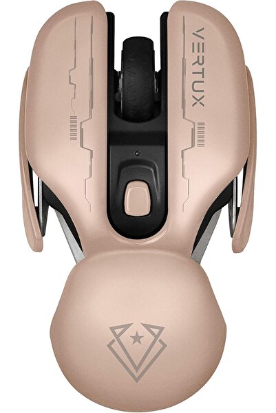 VERTUX ماوس ألعاب لاسلكي قابل لإعادة الشحن 2.4 جيجاهرتز، قابل للتعديل 1200/1600 نقطة في البوصة، 4 أزرار