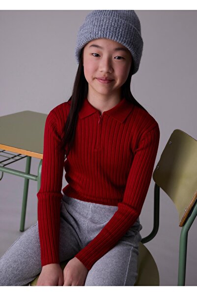 MAYORAL Girl's Polo Neck Knit Sweater 7195