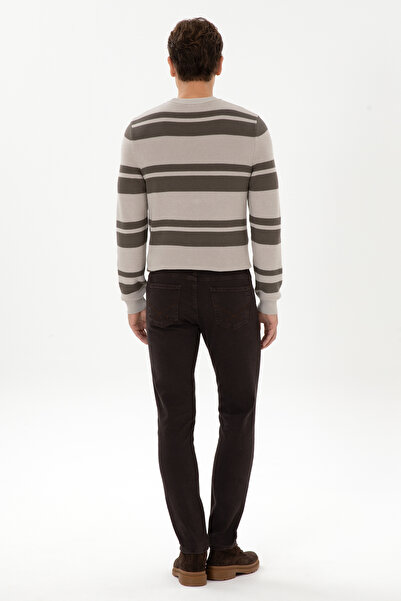 U.S. Polo Assn. Erkek Koyu Kahverengi Slim Fit Jean Pantolon 50310364-VR084