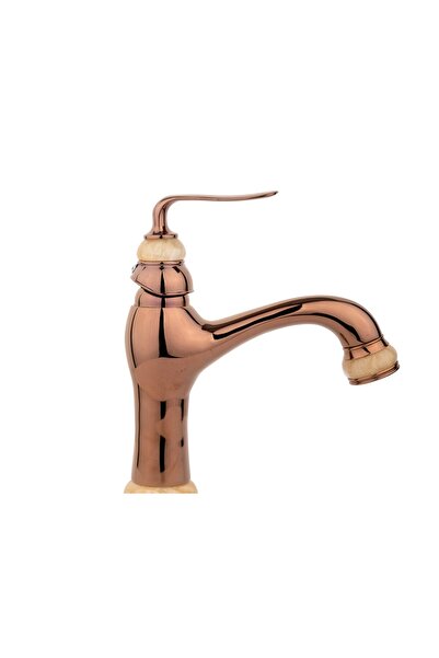 Trendy's Μπαταρία νιπτήρα TRENDY'S, εγκατάσταση νιπτήρα μπάνιου, χρυσό νεφρίτη-ροζ χρυσό