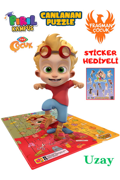 TRT ÇOCUK PIRIL Pırıl Canlanan Puzzle - Uzay Dans