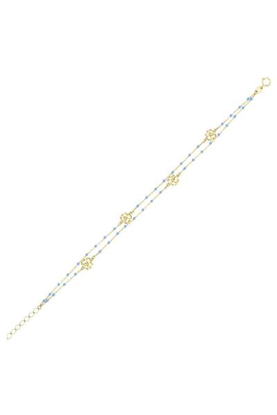 Koçak 14 Ayar Çift Zincirli Barbarossa Tasarım Altın Bileklik