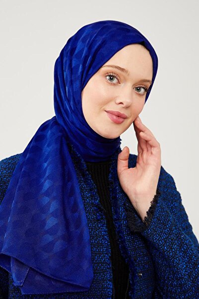 Levidor Saks Ay Desen Jakarlı Elegance Şal