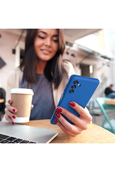 Flippy Husa Protectie, Flippy, pentru Samsung Galaxy A35, Liquid Silicone, Microfibra, Wireless, Albastru