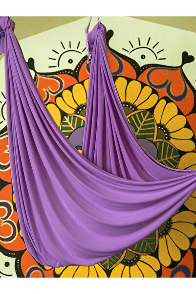 YogaKalp Yoga Hammock Set - 5 Mt Length X 2.5 Mt Stretching Share for High Ceilings