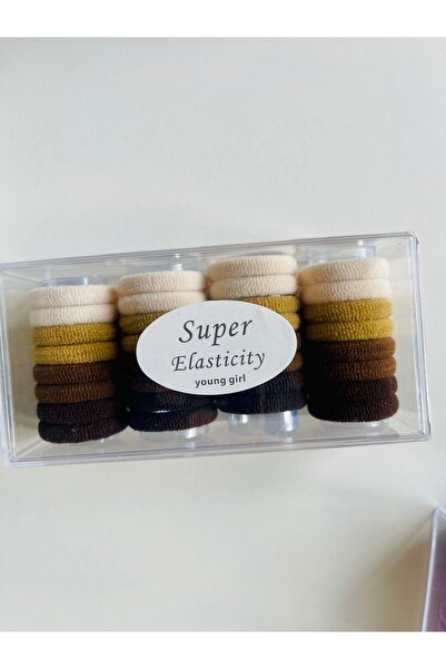 NEHİRDEN مجموعة مشابك مطاطية مع مناشف في علبة من البليكسي