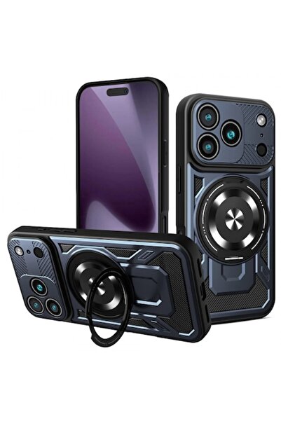 Stef's Cat Калъф RuggedCam за Apple iPhone 17 Pro - син