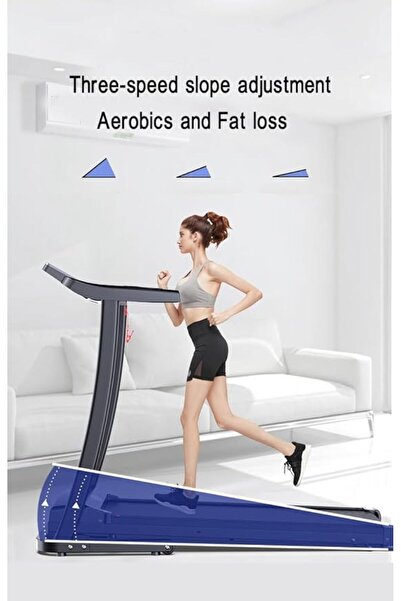 YJGET Treadmill For Home Use with LED Display, Bluetooth Speakers, Foldable, Max Speed 12Km/h