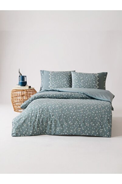 Özdilek طقم غطاء لحاف فردي من رانفورس كيلانترو مصنوع من القطن بنسبة 100%