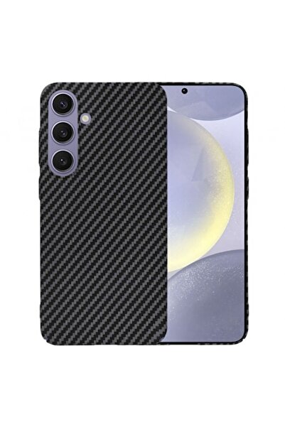 Stef's Cat Калъф за Samsung Galaxy S24+ (S926), Карбонитова Фиброобвивка, Черен