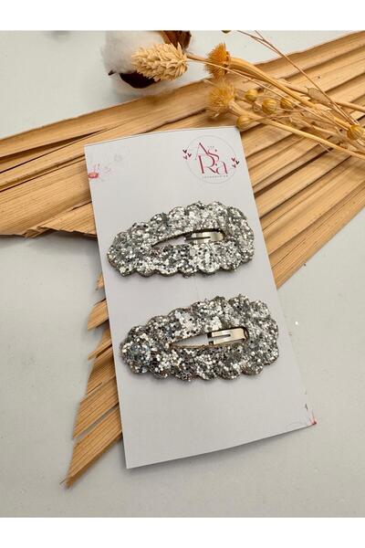 AsRa Accessories Çıtçıtlı Glitter Toka 6 cm