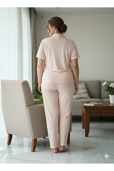 FAMES PİJAMA Women's Buttoned Pjamas Suit