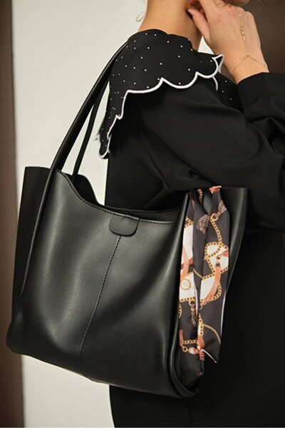 Rivina Γυναικεία τσάντα χειρός και ώμου μεγάλου μεγέθους με φουλάρι