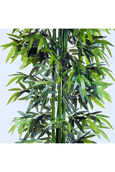 MACVI ® Bambus artificial 180 cm, 1105 frunze, ghiveci inclus, întreținere redusă, interior/exterior