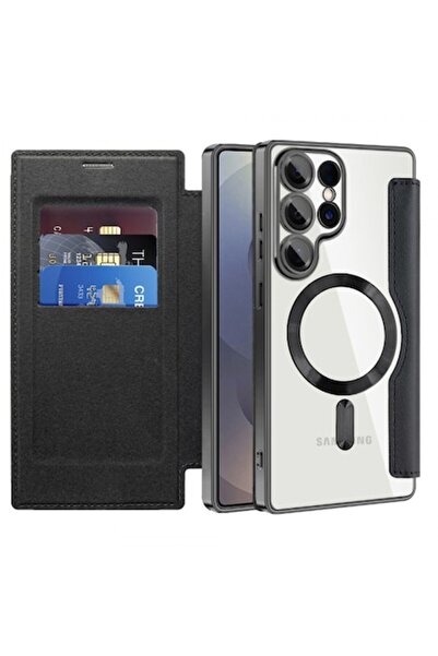 Stef's Cat Husă MagSafe pentru Samsung Galaxy S25 Ultra S938, SmartMag Book, ...