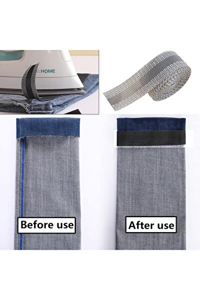 LUXER Iron-on Tape for Making Hems Without Cutting and Sewing, Gray, Length 5 m,