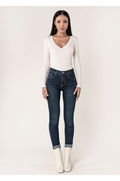 Nina Carter Women's Jeans Dark Blue Slim B-P078-2A M9