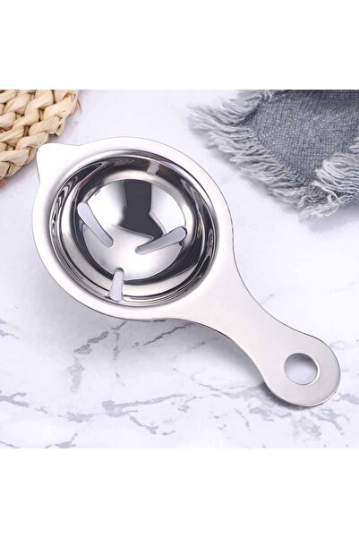 Flippy Διαχωριστής αυγών, Διαχωρίζει τα ασπράδια από τους κρόκους των αυγών, Ανοξείδωτο ατσάλι, Εύκολο στη χρήση, 14 x 7,5 cm, Ασημί