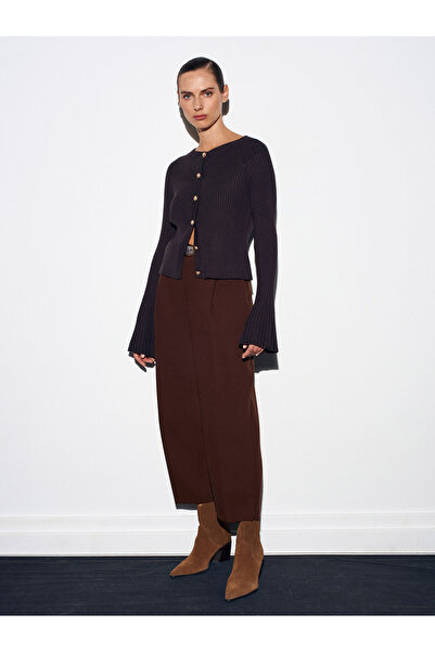 Dilvin 72167 Belted Trousers with Pockets - Brown