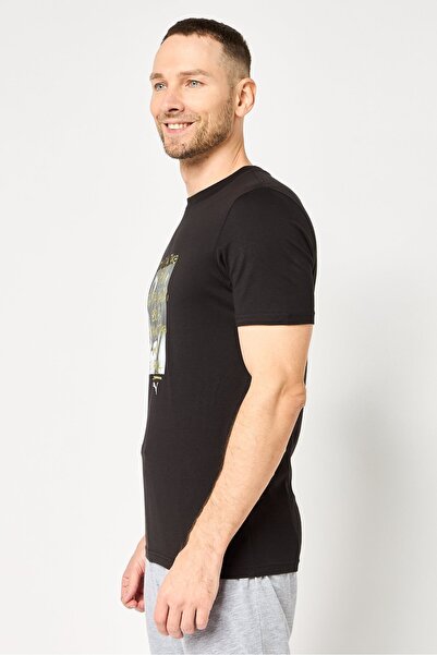 Puma Men Sportswear Fit Short Sleeve Outdoor T-shirt, Black