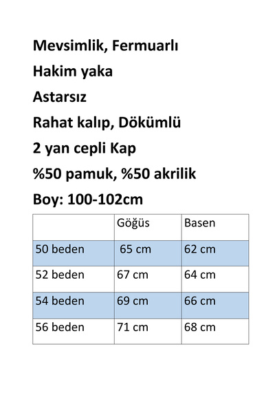 anne moda ankara Transitional , Hakim Yaka, Cotton Wide Fit, a Model, Cap