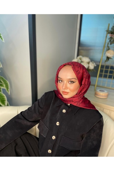 QLLİA G Desen Çift Taraflı İpeksi Kaşmir Şal Modern Kombinler