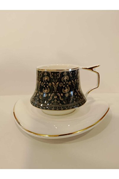 Twinkle Luxury Gold Bone Porselen Kahve Fincan Takımı 404GLD02