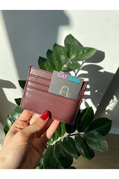 Cat Bag Bordo Yumuşak dokulu kartlık
