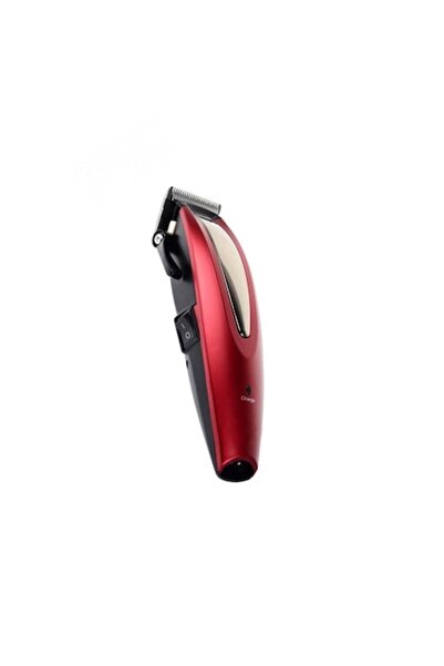 Doty Professional rechargeable hair clipper with professional blades, cleaning brush and oil, red -