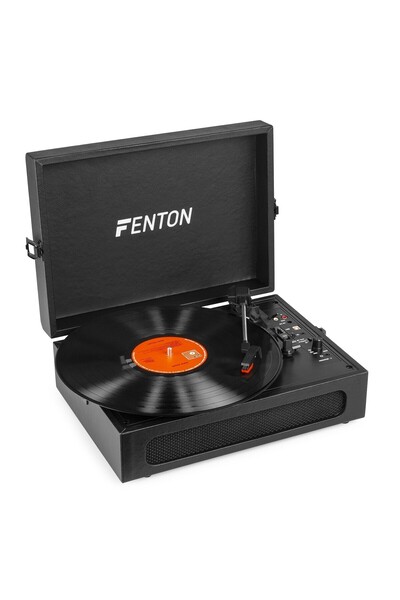 Nobrand Bluetooth Turntable Fenton RP118B with Vintage Design - Black