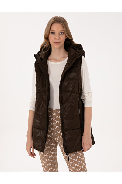 Pierre Cardin Kahverengi Regular Fit Yelek 50308945-VR029