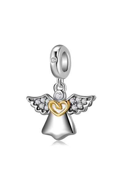 delis Charm/talisman argint 925, JW1633, model Angel, placat cu rodiu