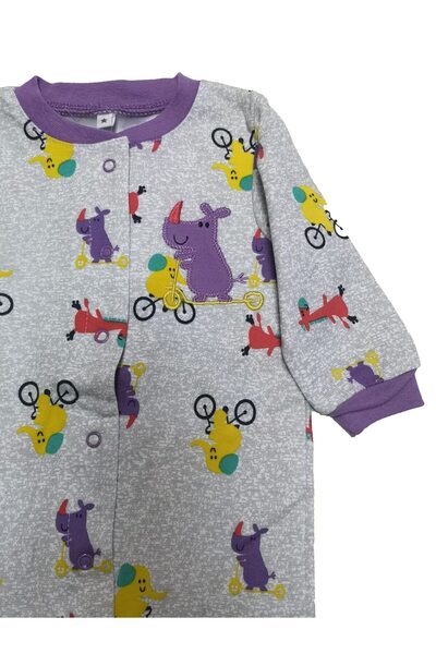 Pekkle Baby jumpsuit / one-piece pajamas with rhino Z15
