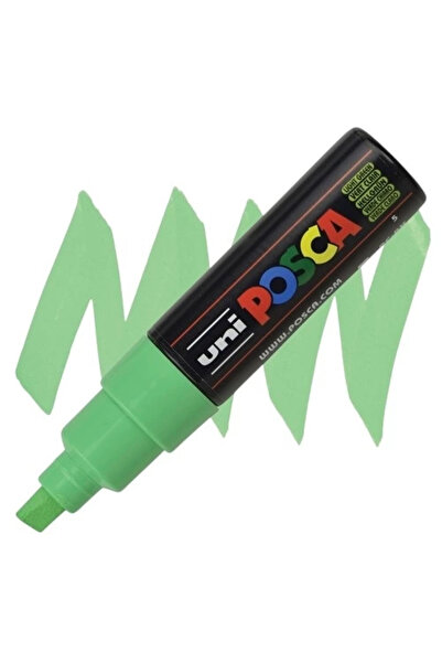 UNİ-BALL قلم ماركر بوستر (8.0) من يونيبال، ذو أساس مائي، باللون الأخضر الفاتح