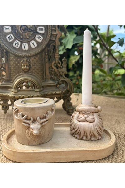 By Nese 3 parça eskitme cüce tabakli dekoratif obje heykel yeni yıl yılbaşı N...