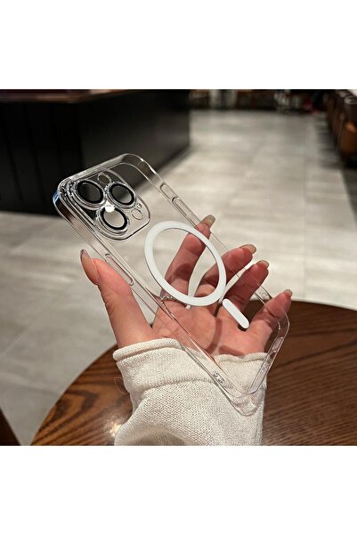 Flippy Προστατευτική θήκη για iPhone 14 Pro Max MagSafe με μεμβράνη σιλικόνης για την κάμερα, διαφανής