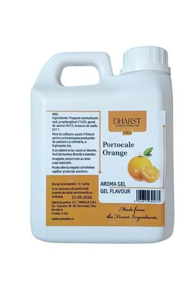 Dharst Aroma gel termostabila - Portocale - - 1 L
