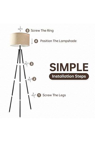 Venpara Modern Triangle Floor Lamp, Remote, Dimmable & Color Temp, Timer, 34x34x160cm