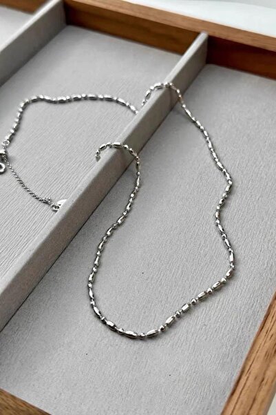 TAKIŞTIR Silver Color Men's Steel Necklace