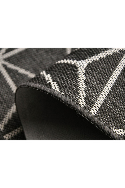 Flex Carpet Model 19647‑80, Gray, Pile Height Flat Weave, Anti-Allergic, Polypropylene, Kitchen