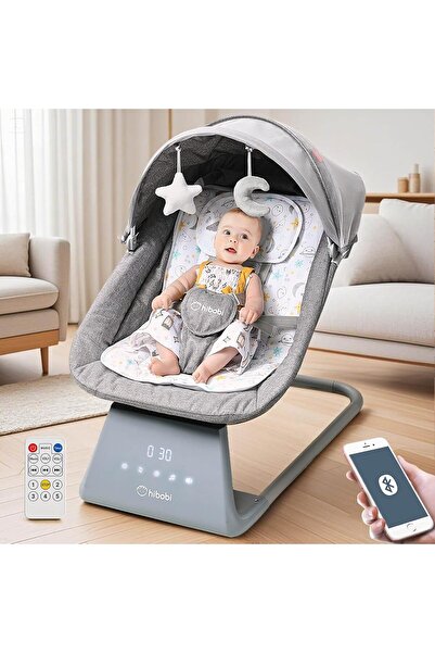 Star Kids كرسي هزاز كهربائي ذكي للأطفال مزود بتقنية البلوتوث وجهاز تحكم عن بعد