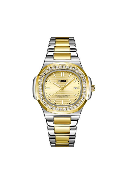 DIDA Men's Stainless Steel Waterproof Watch C103 Gold